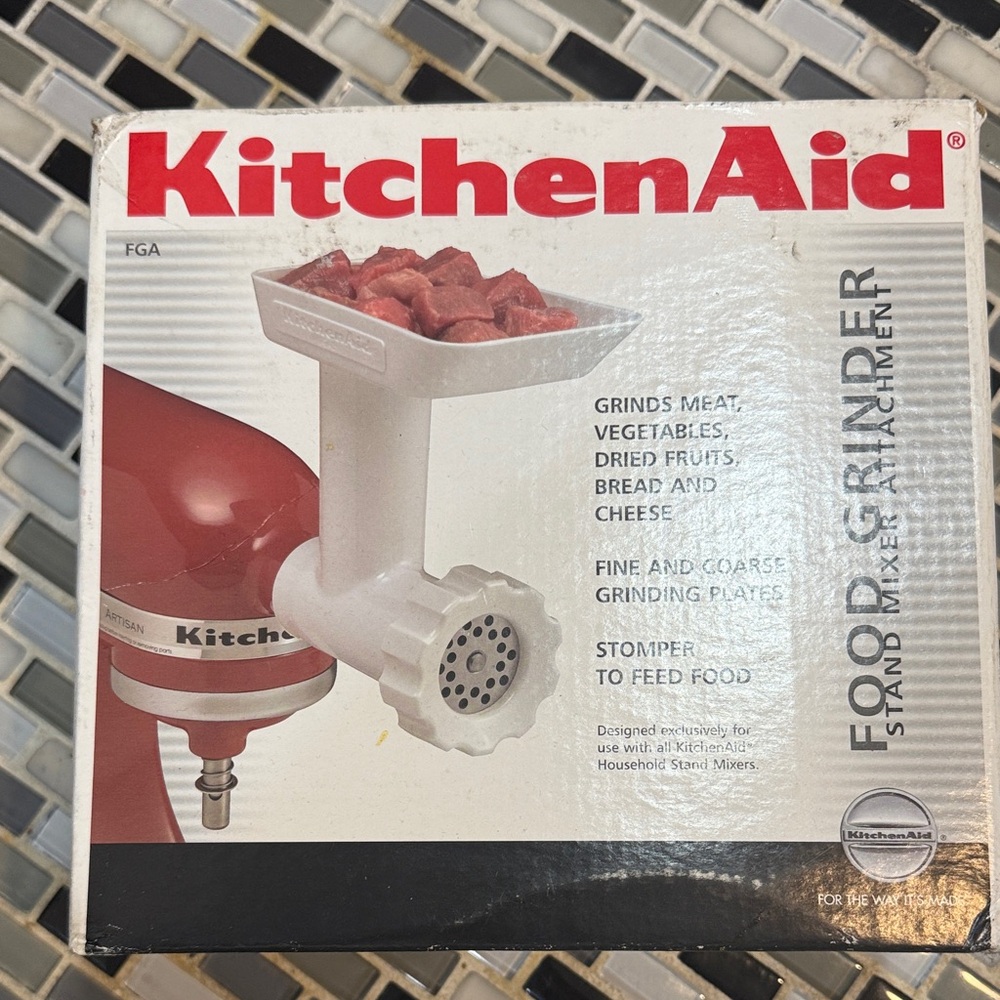 KitchenAid White Food Grinder Attachment